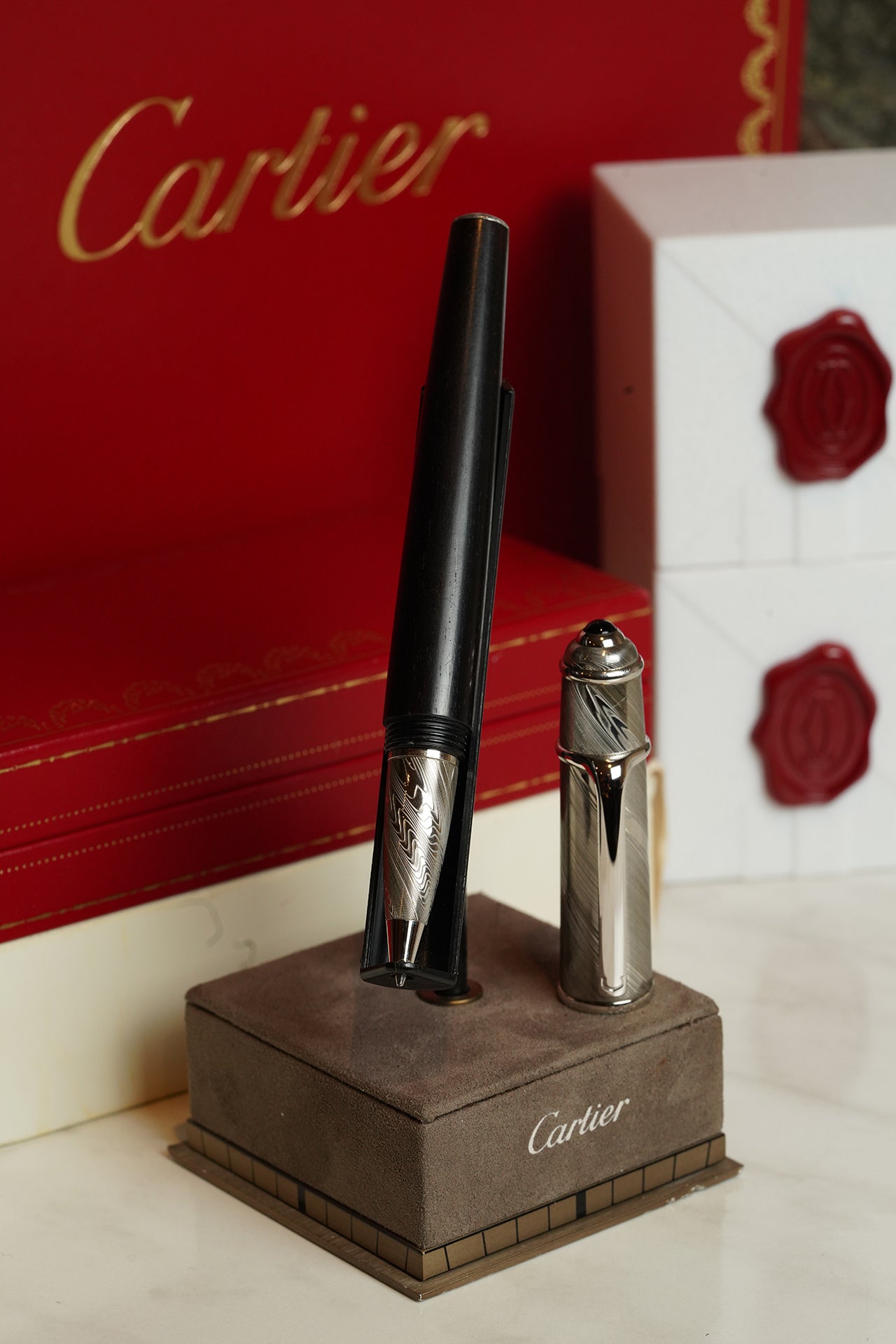 Cartier Diabolo Damascus Rollerball Pen