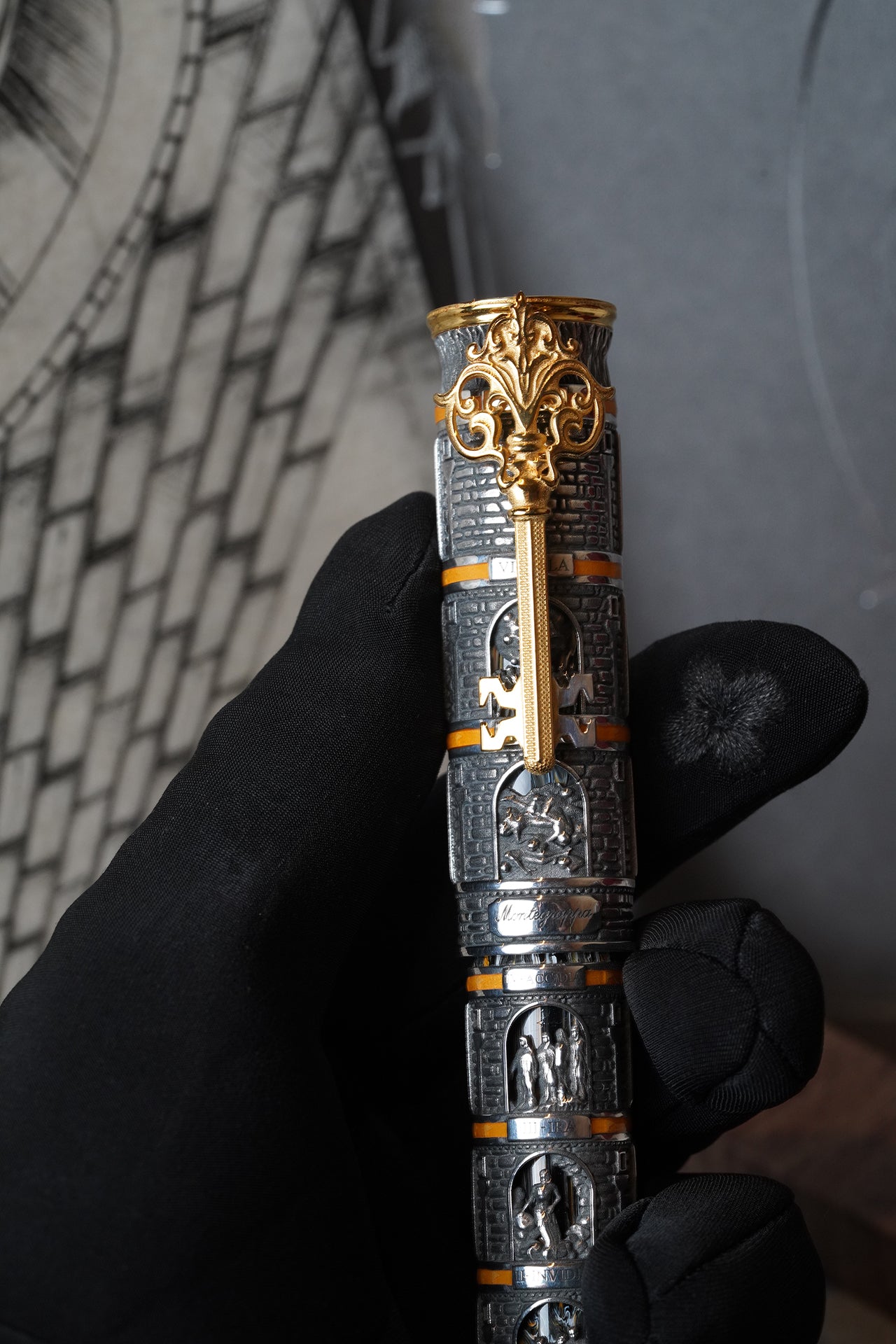 Montegrappa Limited Edition Dante Alighieri Purgatorio سلور فاؤنٹین پین