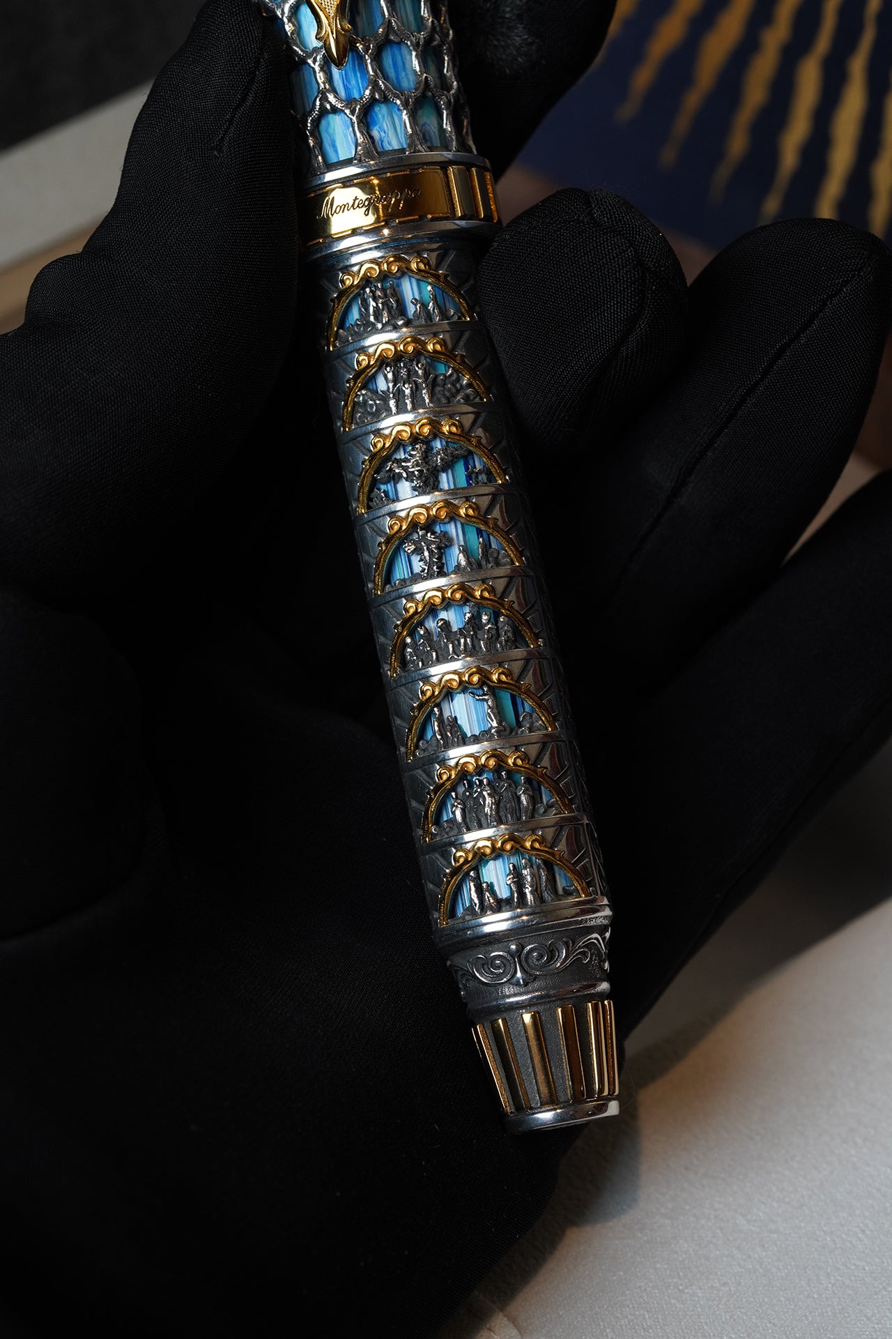 Montegrappa Dante Alighieri: Paradiso Silver Fountain Pen (Limited Edition)