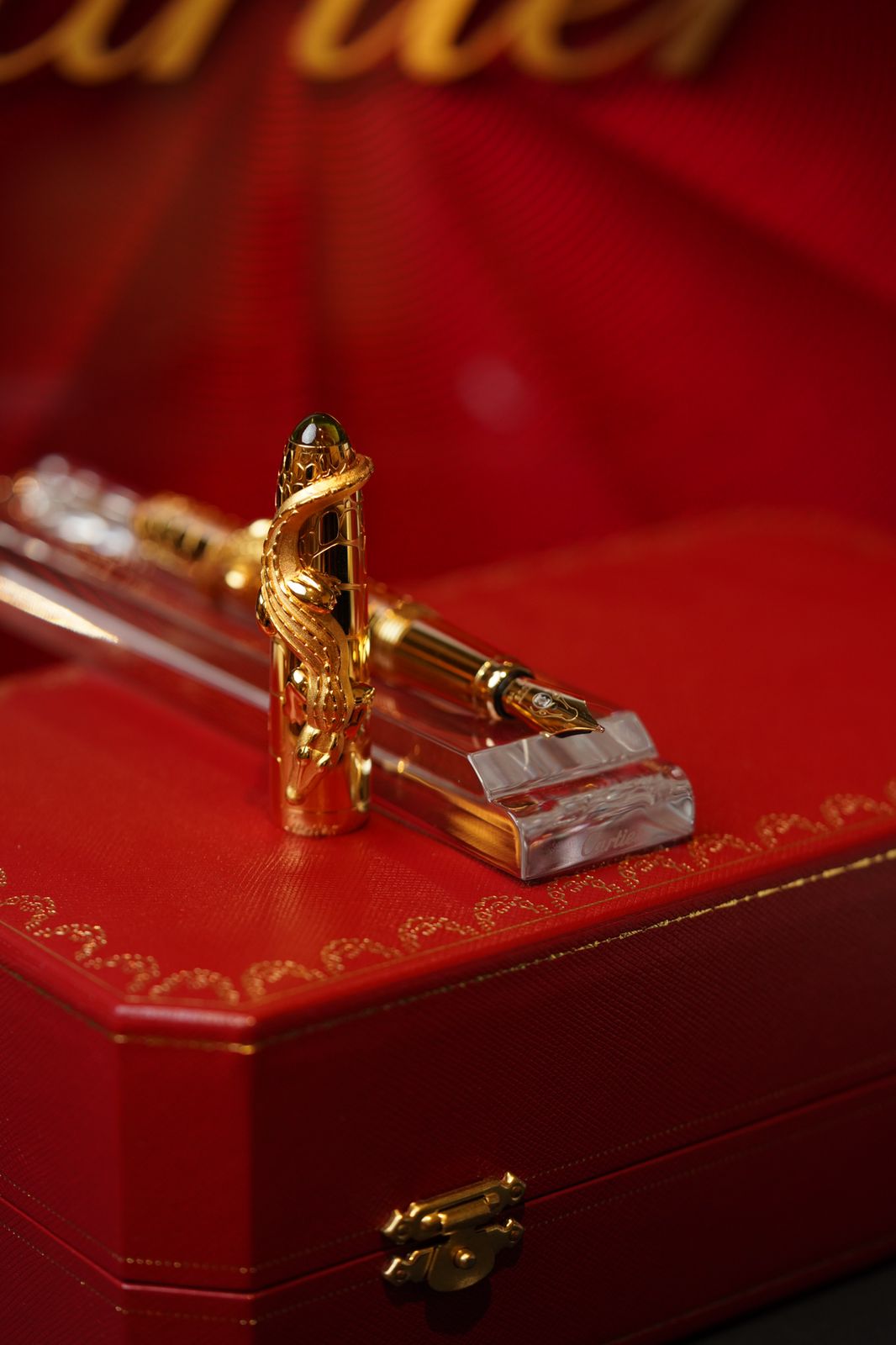 Cartier Limited Fountain Pen Plaque Crocodile Limited to 888 