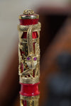 MONTEGRAPPA Luxor RED SEA VERMIEL 18K Gold & 925 Sterling Silver Pen