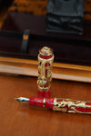 MONTEGRAPPA Luxor RED SEA VERMIEL 18K Gold & 925 Sterling Silver Pen