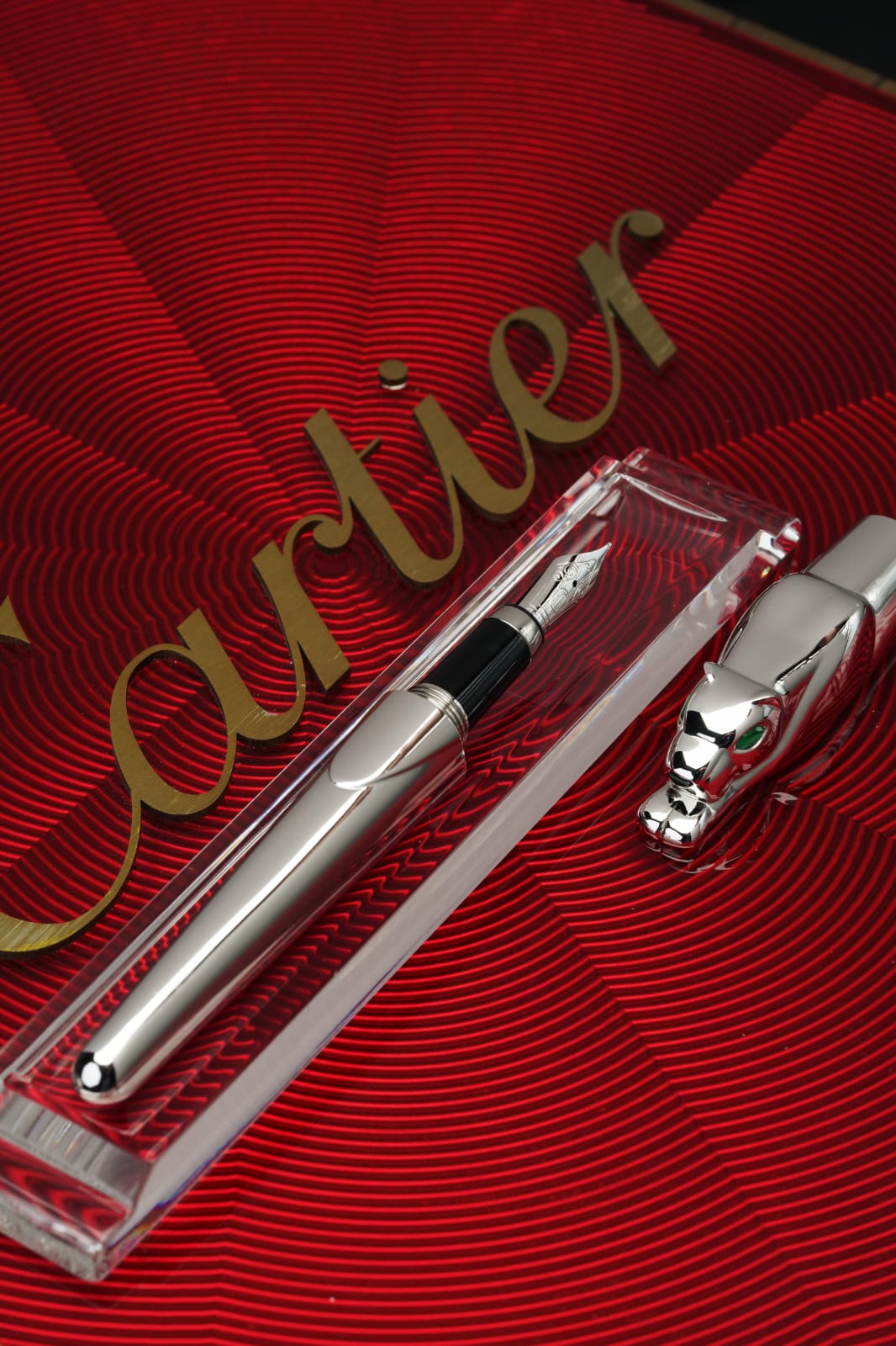 Cartier Limited Edition Panthere Sterling Silver Fountain Pen